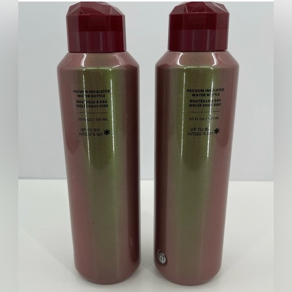 Starbucks Iridescent Glitter Water Bottle Cup Stainless Tumbler Jeweled Top 2022 - Picture 15 of 16